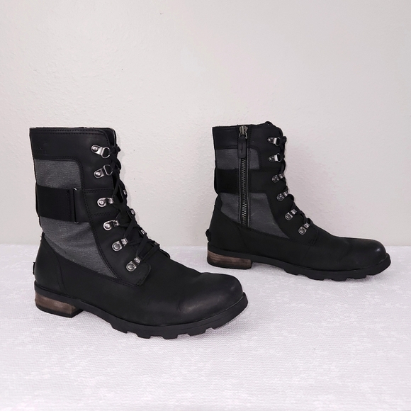 SOREL Emelie Conquest Combat Boots US 9.5 - Picture 1 of 10